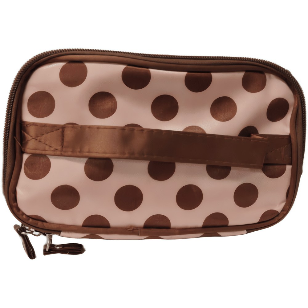 Pidä meikit ja siveltimet järjestyksessä! 2-osainen meikkilaukku kiinteällä peilillä. Tilava säilytysratkaisu kotiin ja matkalle. Väri: Lajitelma.