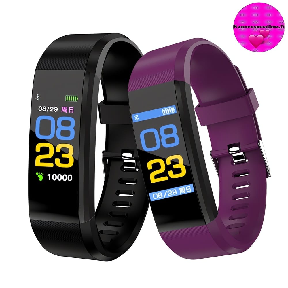 Seuraa terveyttäsi ja hyvinvointiasi tyylikkäästi! ID115Hr Plus sisältää sykemittarin