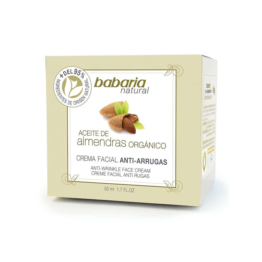 Babaria Natural -voide luomumanteliöljyllä ehkäisee ryppyjä