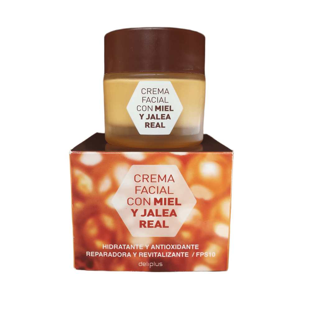 Syväkosteuttava Deliplus kasvovoide hunajalla ja kuningatarhyytelöllä. Korjaa