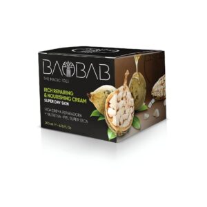 Täyteläinen baobab-voide erittäin kuivalle ja atooppiselle iholle. Rauhoittaa kutinaa