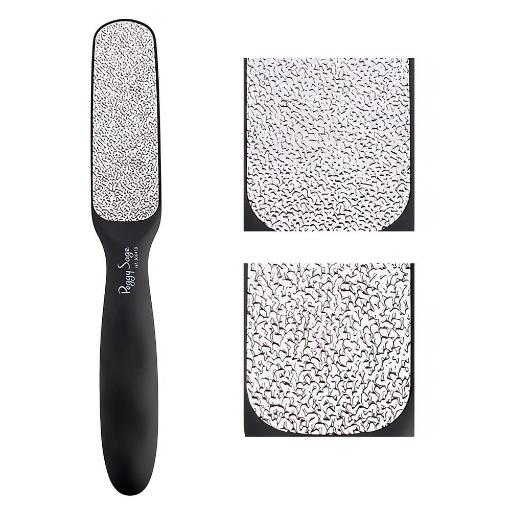 Saavuta silkkisen pehmeät jalkapohjat vaivatta! Ergonominen Jalkaraspi L poistaa kovettumat tehokkaasti kahdella karkeudella. Ammattilaatu!