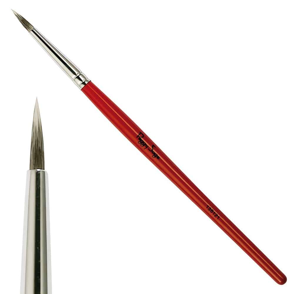 Erittäin ohut 3mm rajaussivellin tarkkaan työskentelyyn. Kestävä nylonkärki sopii täydellisesti geelirajauksille ja luomivärin yksityiskohtiin.