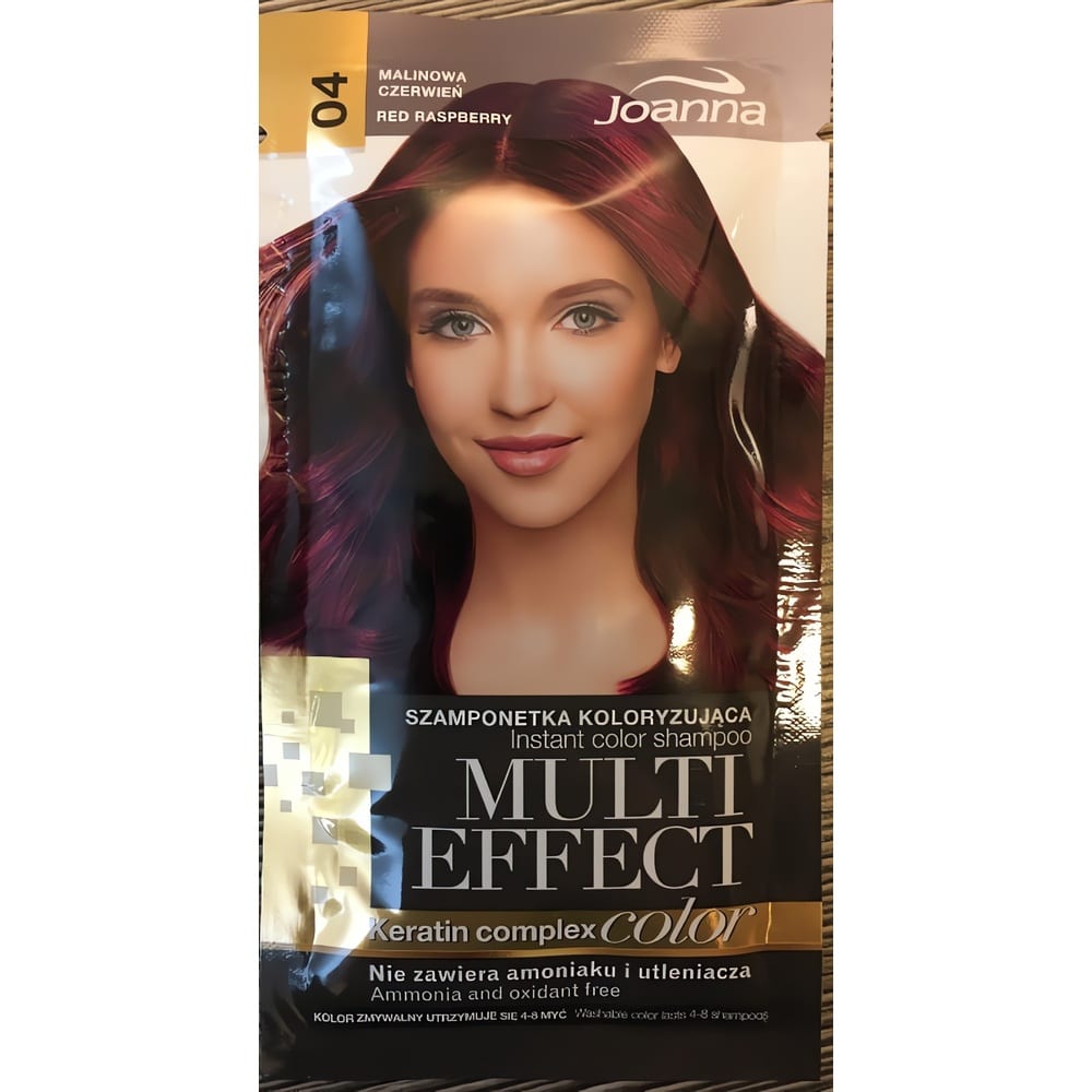 Syvennä hiusväriäsi eloisalla vadelmanpunaisella sävyllä. Ammoniakiton sävyteshampoo antaa hiuksille kiiltoa ja kestää kauniina 4–8 pesua.