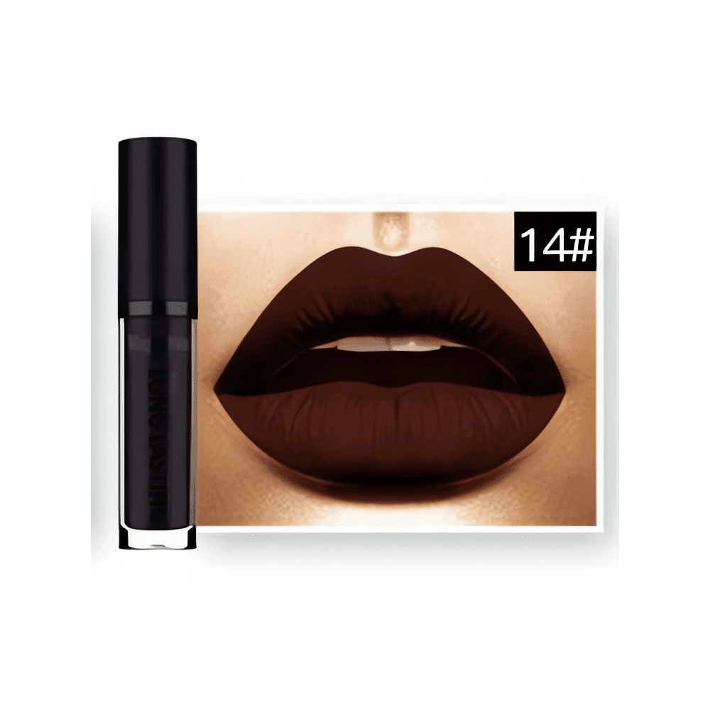 Kestävä ja mattapintainen nestemäinen huulipuna. Runsas pigmentti peittää kauniisti ja tahmaamatta. Upea sävy 14 antaa huulille intensiivisen värin.