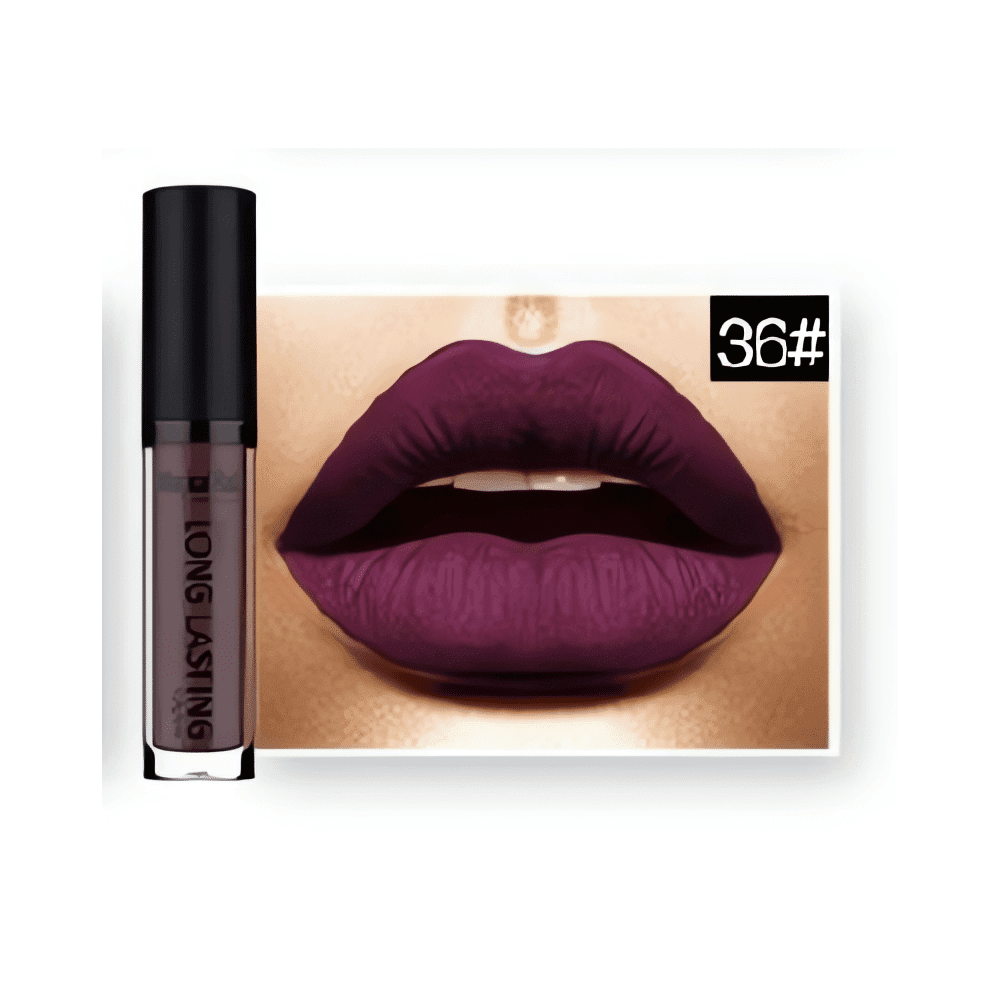Kestävä ja mattapintainen nestemäinen huulipuna. Runsas pigmentti peittää kauniisti ja tahmaamatta. Upea sävy 36 viimeistelee meikin.