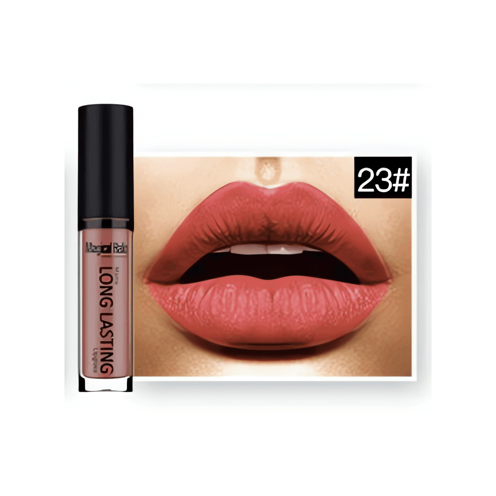 Kestävä ja mattapintainen nestemäinen huulipuna. Runsas pigmentti peittää kauniisti ja tahmaamatta. Upea sävy 23 antaa huulille intensiivisen värin.