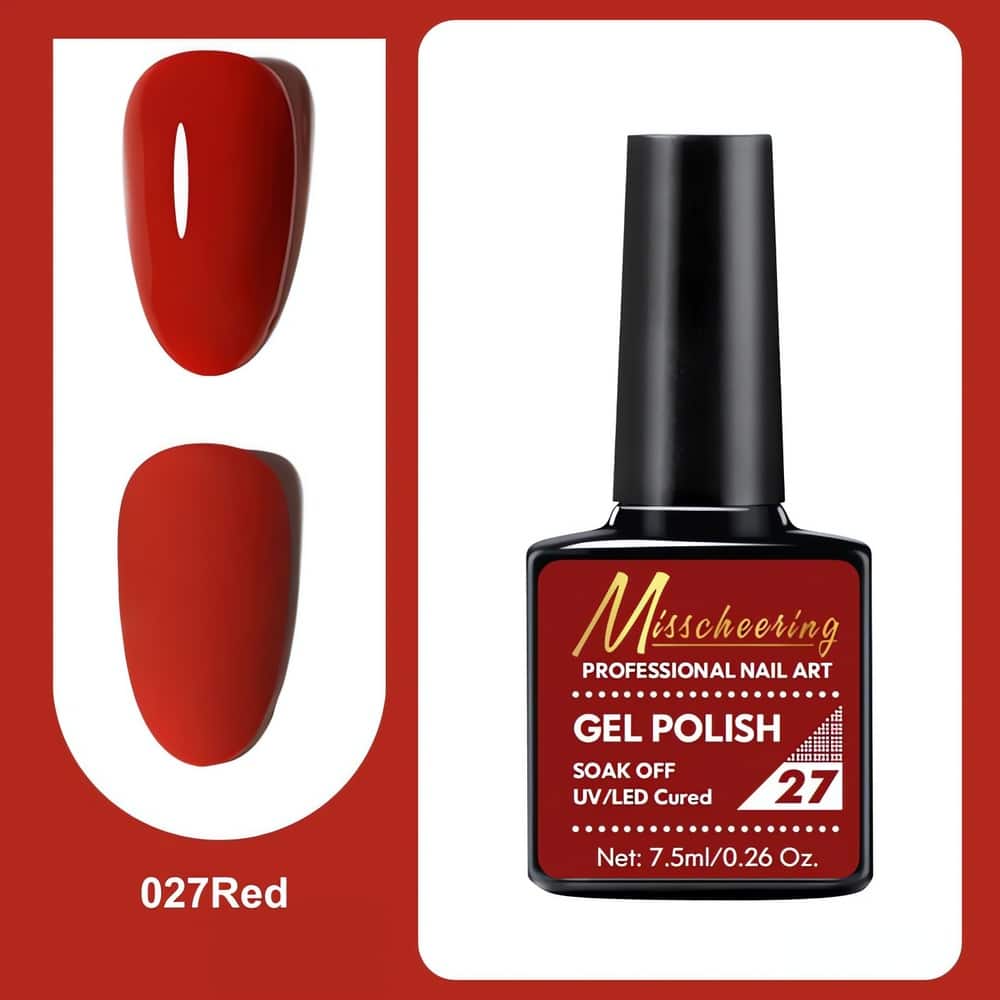 Syvä ja klassinen punainen geelilakka ammattimaiseen lopputulokseen. Upea pigmentti ja viikkojen kestävä