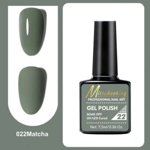 Ammattimainen geelilakka trendikkäässä Matcha-sävyssä. Intensiivinen pigmentti ja viikkojen kesto takaavat upean ja kestävän lopputuloksen.