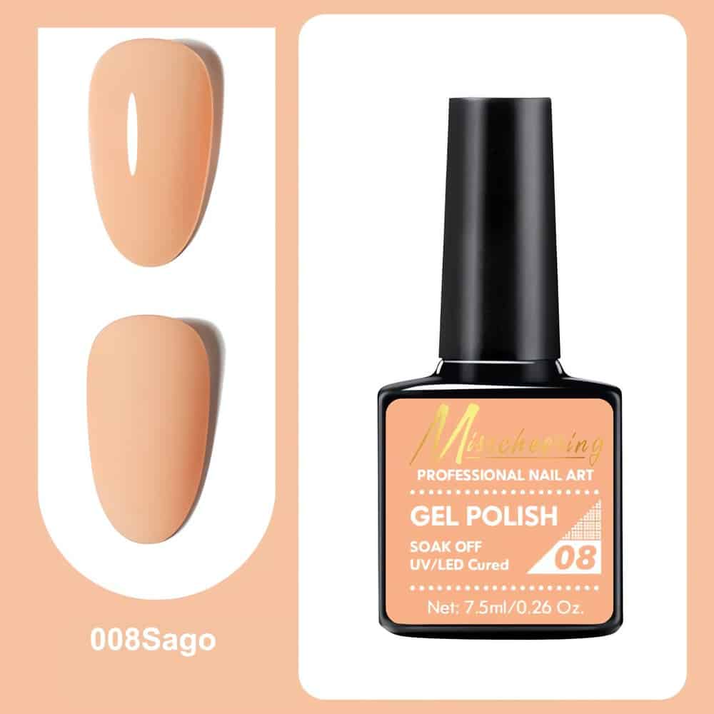 Ammattilaistason geelilakka elegantissa ja hennosti helmiäishohtoisessa Sago-sävyssä. Pitkäkestoinen ja upeasti kiiltävä lopputulos.