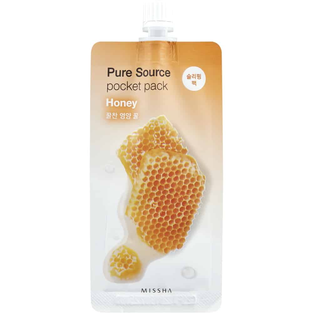 Palauta ihosi hehku yön aikana. Missha Pure Source Honey on ravitseva yönaamio