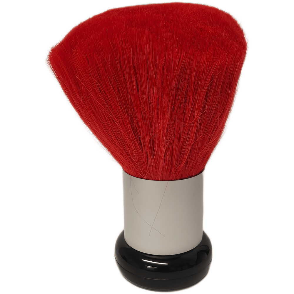 Tyylikäs niskasuti näyttävillä punaisilla harjaksilla. Poistaa irtokarvat iholta tehokkaasti ja silkkisen pehmeästi. Täydellinen viimeistelyyn.