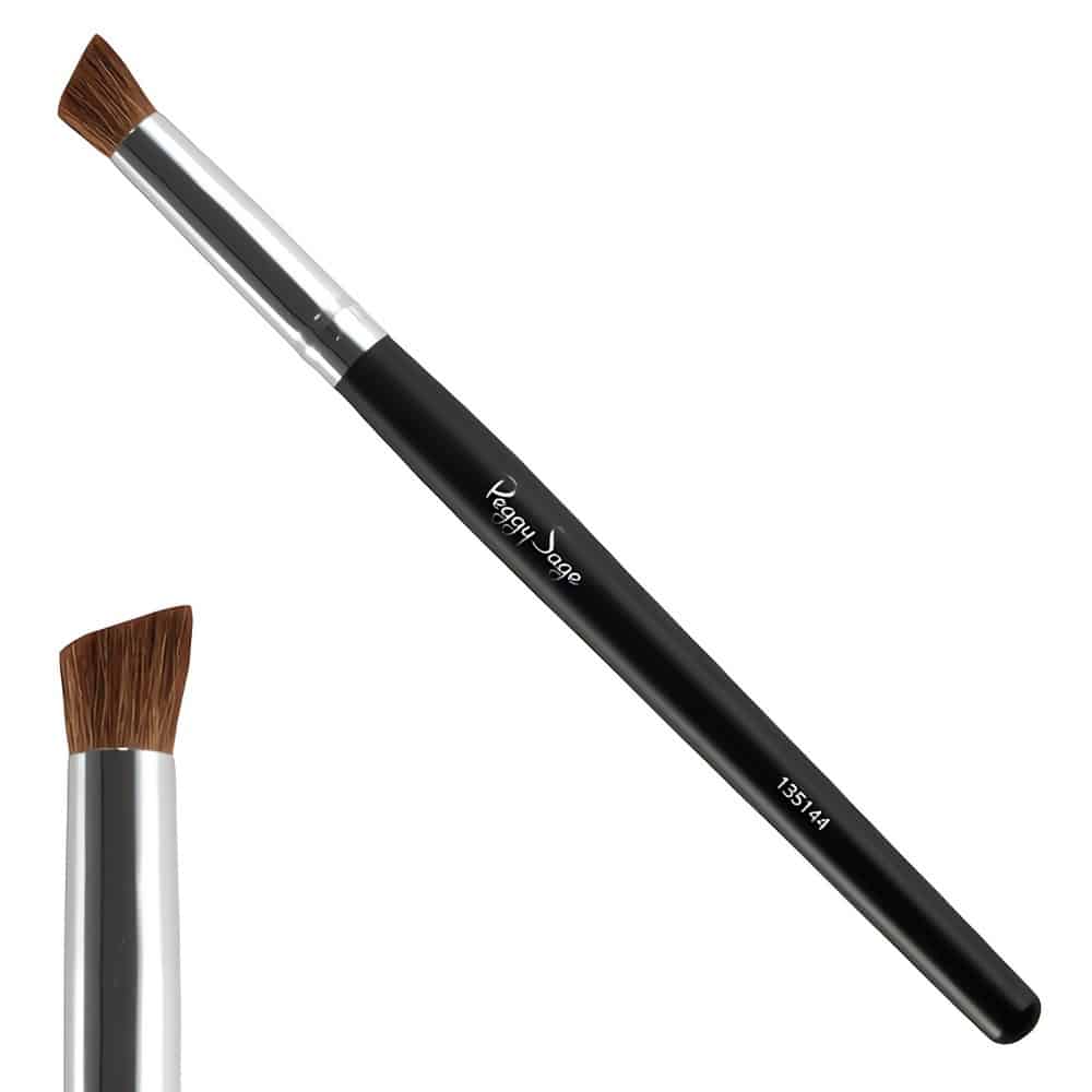 Ammattitasoinen 9 mm viistosivellin silmämeikkiin. Laadukas poni- ja vuohenkarvasekoitus takaa tarkan levityksen ja pehmeän häivytyksen. Täydellinen luomivakoon