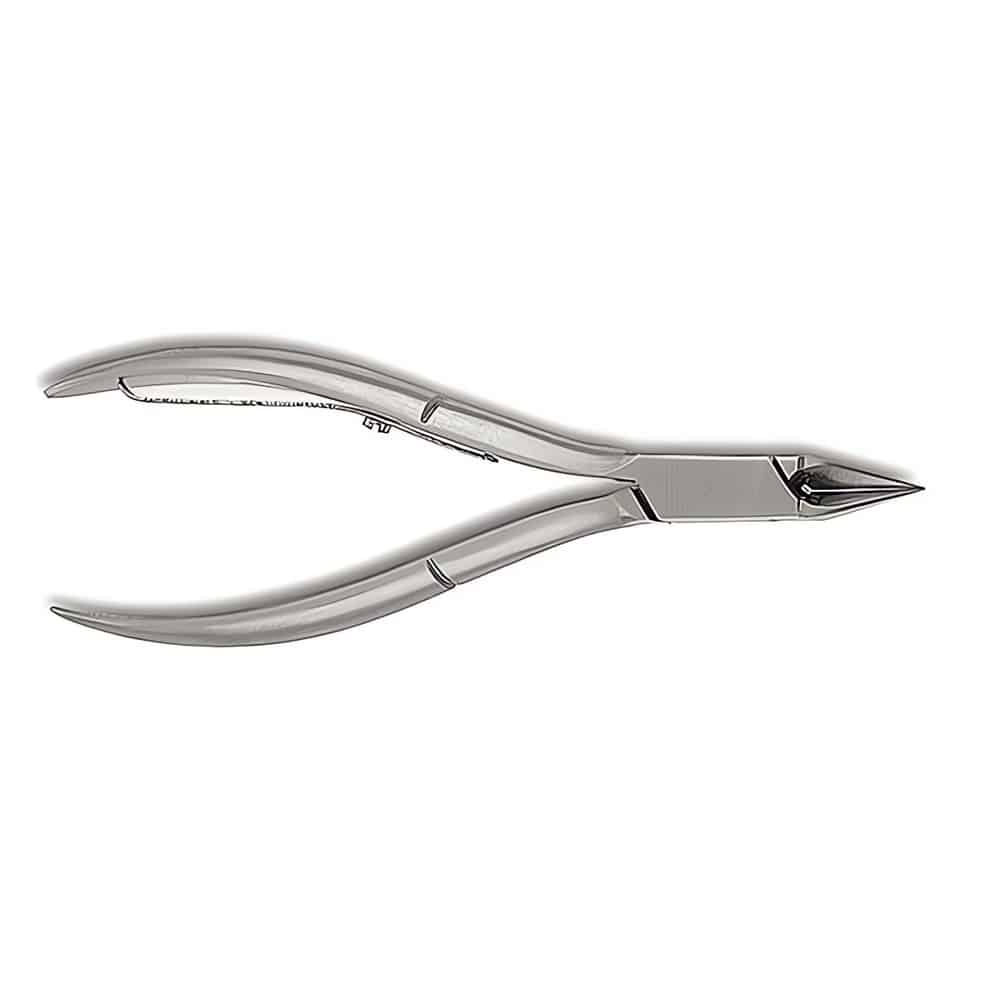 Nauti ammattimaisista jalkahoidoista kotonasi! 13 cm ruostumattomat pedikyyrileikkurit koverilla leuoilla ja itsestään avautuvalla mekanismilla. Tarkkuutta ja m