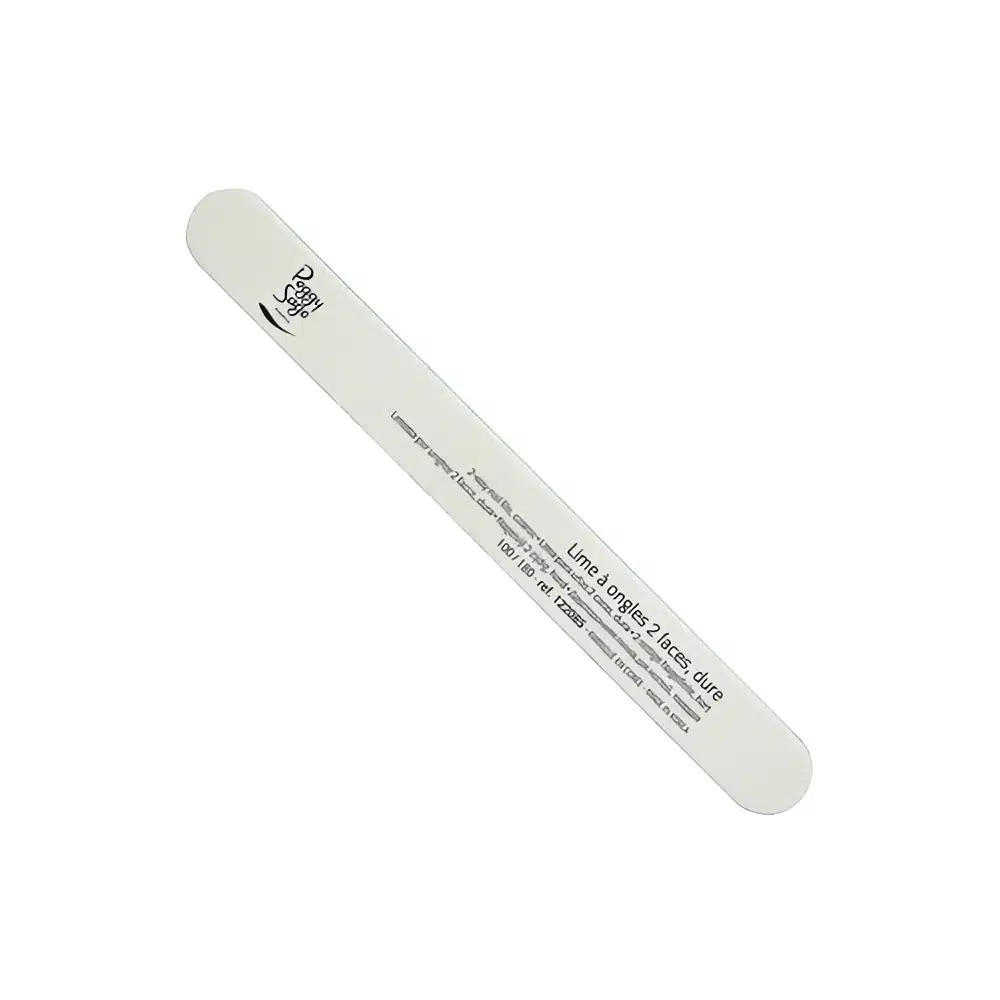 Ammattilaisen kestävä 2-puolinen viila (122085). Karkeus 100/180 – täydellinen rakennekynsien muotoiluun