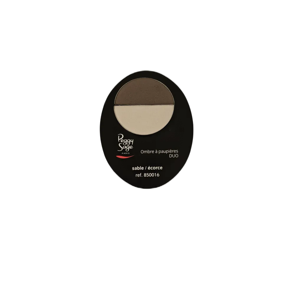 Luo luonnollisen kaunis silmämeikki Peggy Sage Duo -luomivärillä. Maanläheiset sable- ja écorce-sävyt tuovat katseeseen lämpöä ja pehmeää syvyyttä.