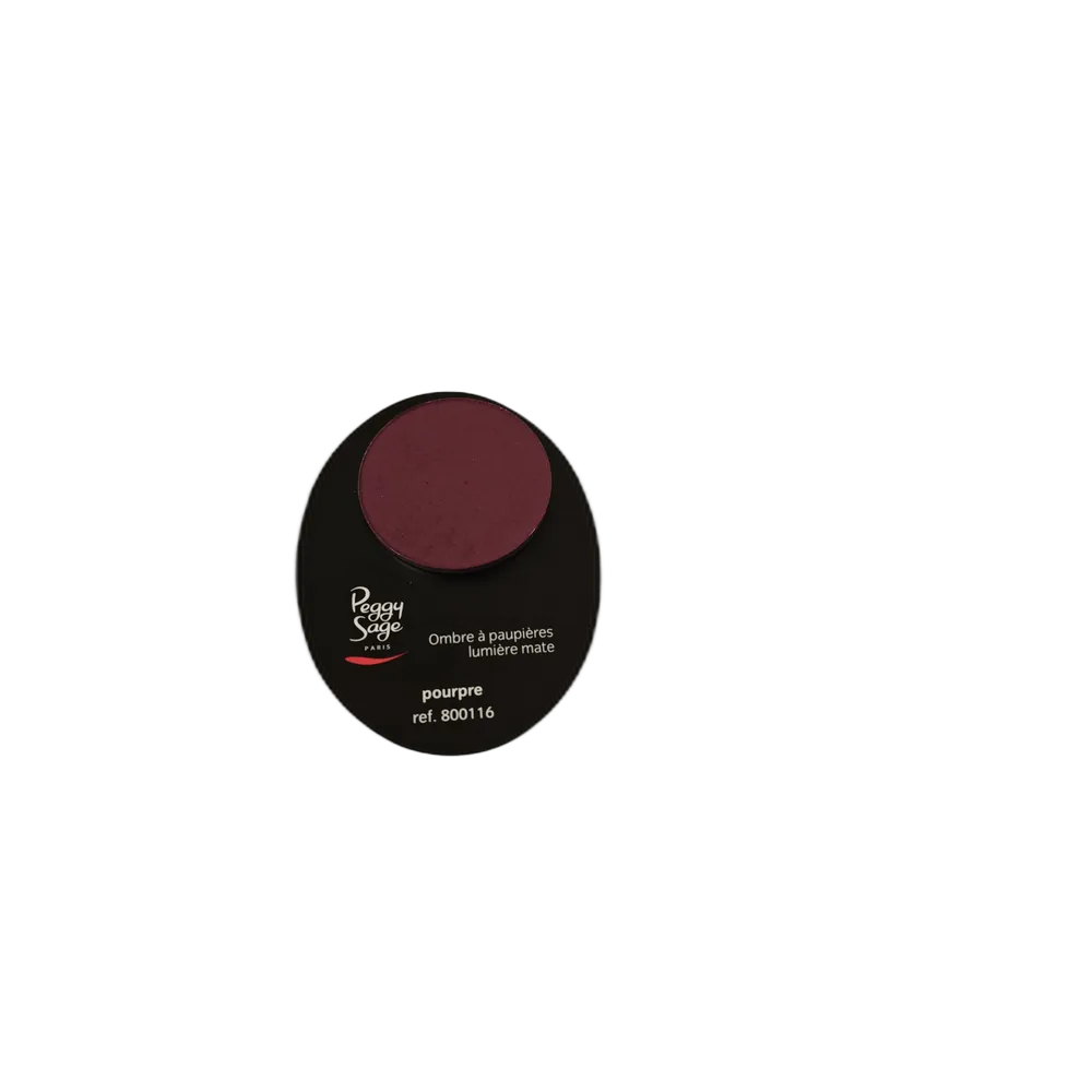 Luo syvä ja intensiivinen katse Peggy Sage Pourpre -luomivärillä. Mattainen koostumus tasoittaa visuaalisesti luomen pintaa ja antaa samettisen lopputuloksen.