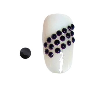 Luo dramaattista eleganssia kynsiisi! Nämä aidot mustat Swarovski-kristallit (SS3
