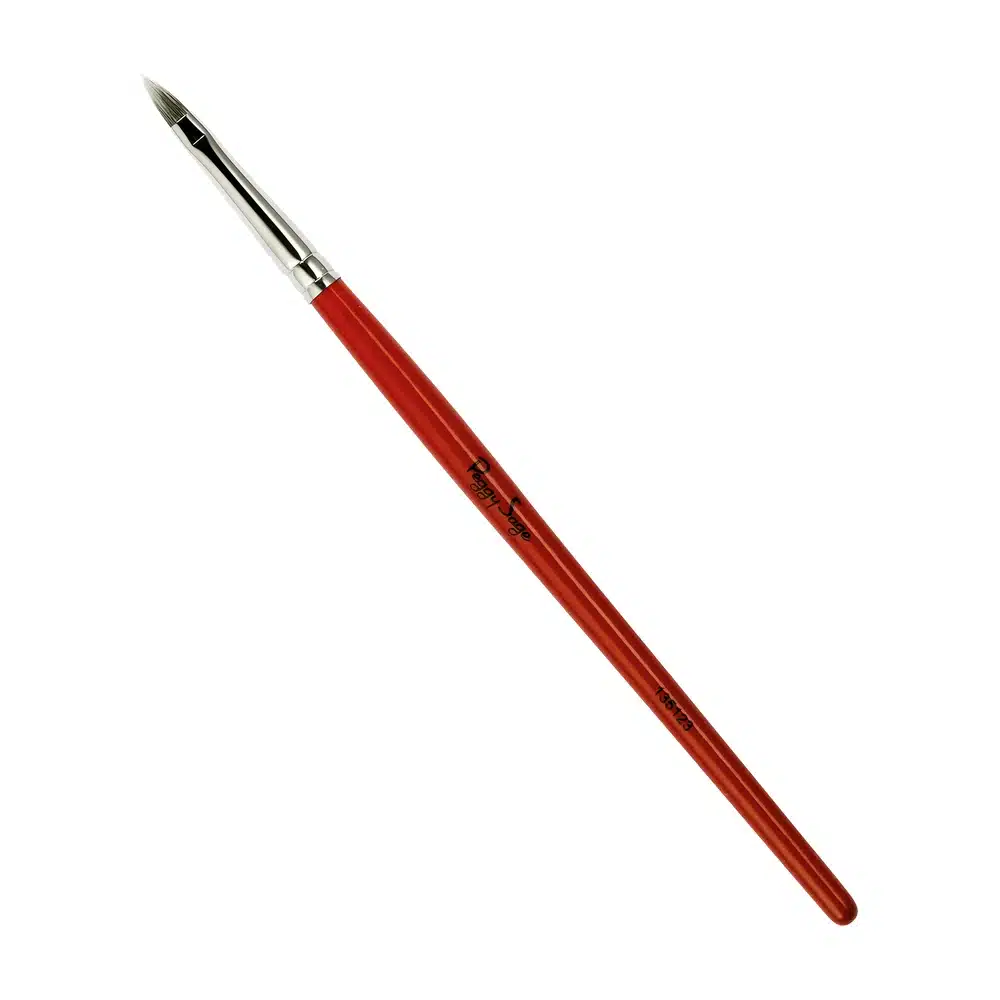 Ammattimainen ja erittäin tarkka 4 mm huulisivellin Peggy Sagelta. Kapea ja jämäkkä kärki on täydellinen huulten äärimmäisen tarkkaan rajaukseen ja yksityiskoht