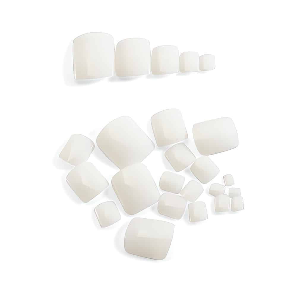 Luo unelmien pedikyyrin helposti kotiin! Nämä 24 ammattitason varpaankynsitipsiä 12 koossa antavat täydellisen lopputuloksen nopeasti ja tyylikkäästi.