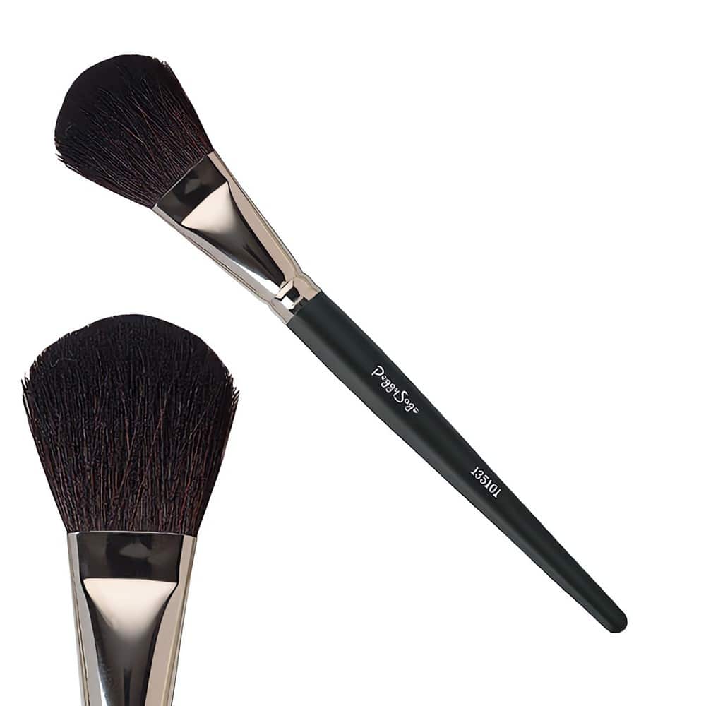 Suuri 25mm puuterisivellin aidosta vuohenkarvasta. Levittää irto- ja kivipuuterin ilman raitoja