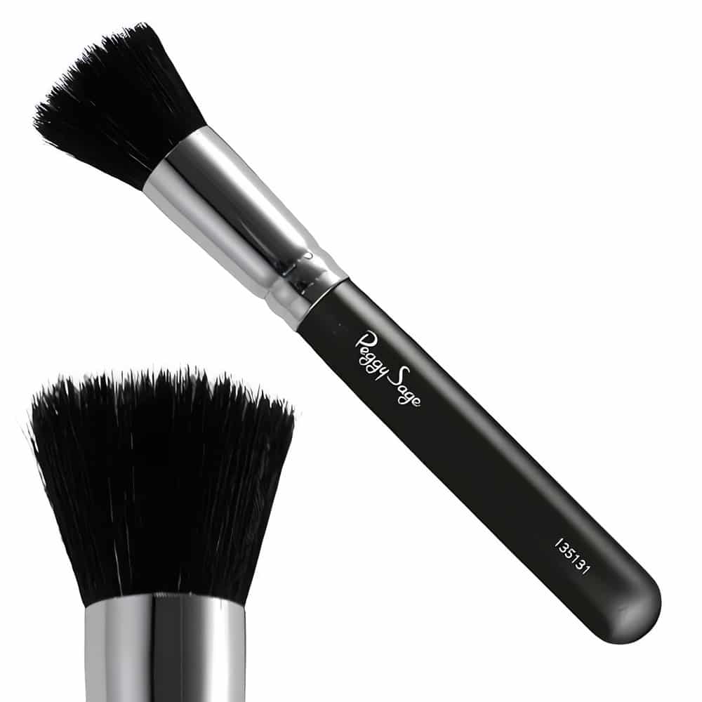 Muhkea puuterisivellin (20mm) takaa virheettömän ja luonnollisen meikkipohjan. Vuohenkarvan ja nylonin laadukas sekoitus sopii täydellisesti irto- ja kivipuuter