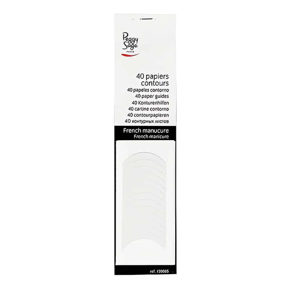 Saavuta salonkitasoinen ranskalainen manikyyri kotona helposti! Malli C kaarevat tarrat takaavat tarkan ja siistin lopputuloksen vaivattomasti. 40 kpl.