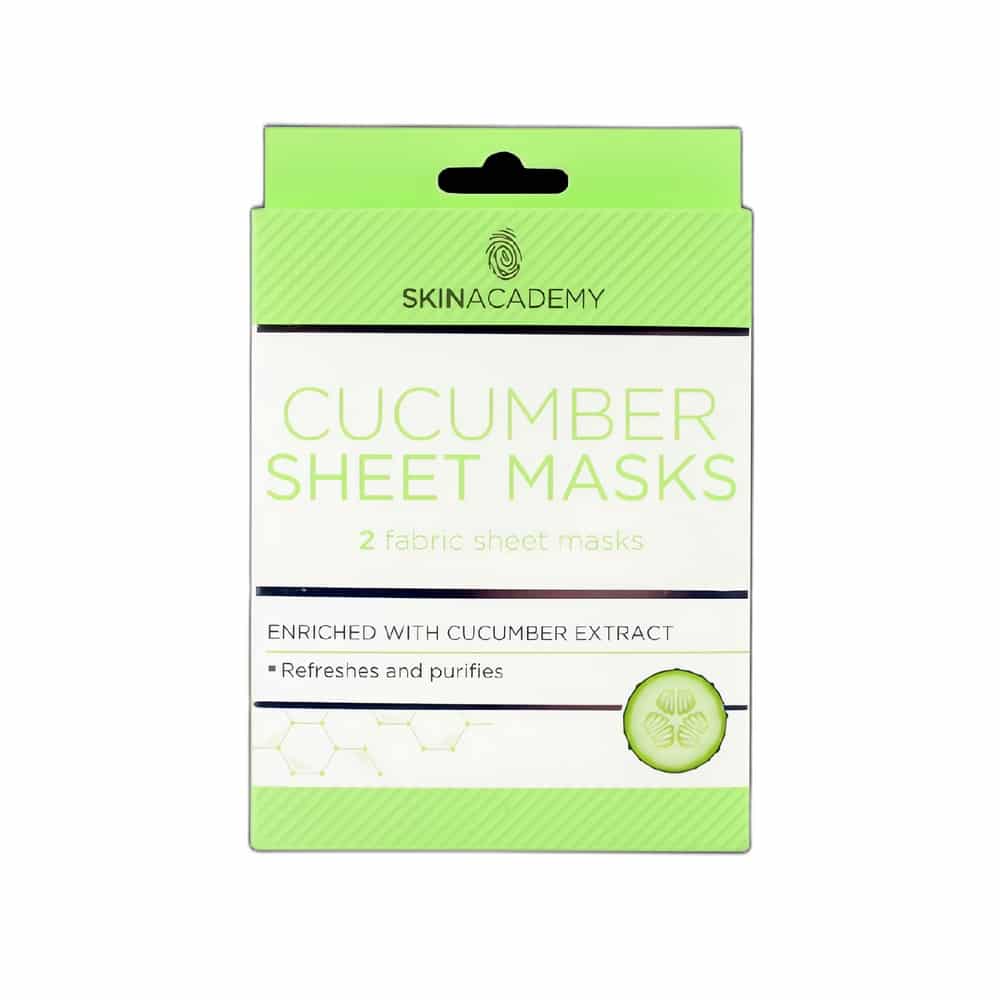 Rauhoittava ja viilentävä kangasnaamio (2 kpl) vähentää turvotusta ja punoitusta. Sisältää kosteuttavaa kurkku-uutetta