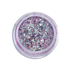 Säihkyvät violetit glitterit UV-geelille – kestävä ja näyttävä lisä kynsillesi!