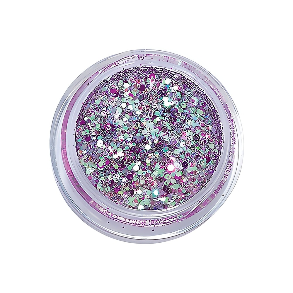 Säihkyvät violetit glitterit UV-geelille – kestävä ja näyttävä lisä kynsillesi!