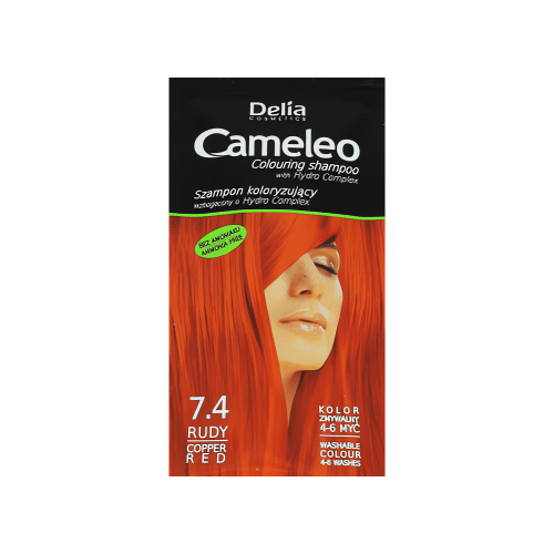Elävöitä kuparinen hiusväri tai kokeile uutta lämmintä sävyä. Ammoniakiton shampoo tuo hiuksiin upean kiillon ja hehkun. Kertakäyttöpakkaus 40 ml.