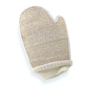 Virkistävä luonnollinen loofah-hanska kuorii tehokkaasti