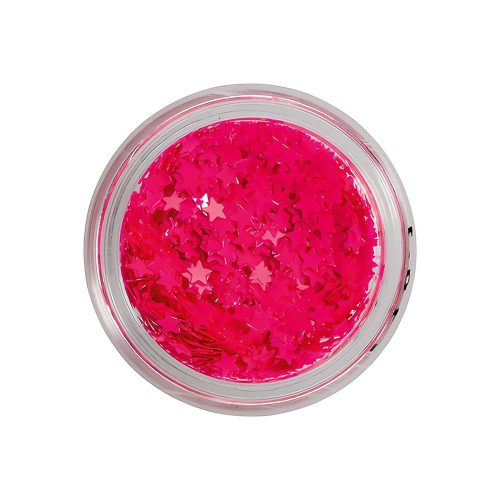 Säteilevät neonpinkit tähtiglitterit kynsillesi. Luo vaivattomasti näyttäviä ja persoonallisia kynsitaidekoristeluita. Täydellinen viimeistely manikyyriisi!