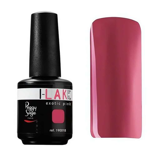 Tuo kynsiisi trooppista energiaa Peggy Sage I-LAK -geelilakalla sävyssä Exotic Pink. Upea kiilto