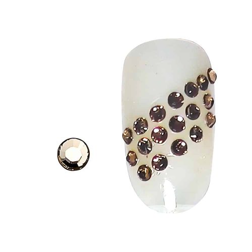 Pirteät sitruunankeltaiset Swarovski-kristallistrassit. Lisää kynsiisi säkenöivää energiaa ja valoa. 20 kpl (1